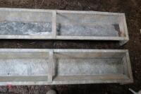 2 IAE 9' GALVANISED GROUND FEED TROUGHS - 5