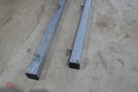 2 GALVANISED 4'' SQUARE HANGING POSTS - 7