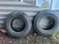 PAIR OF 7.50-16 FRONT TRACTOR TYRES