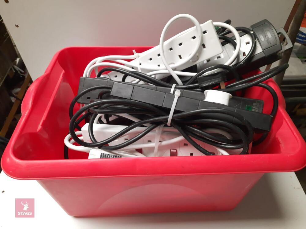 BOX OF ELECTRICAL EXTENSION CABLES