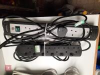 BOX OF ELECTRICAL EXTENSION CABLES - 6