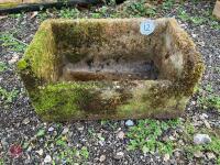 PAIR OF CONCRETE PLANTERS/TROUGHS (12) - 8