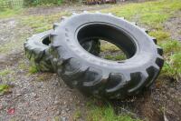 2 X 340/85 R24 TRACTOR TYRES - 3