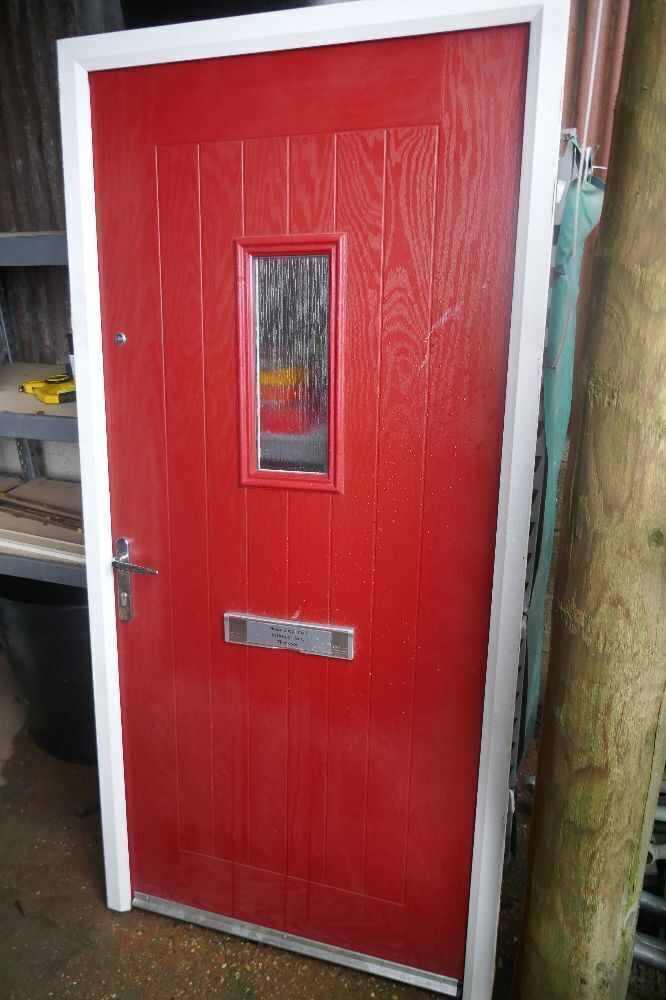 RED COMPOSITE DOOR