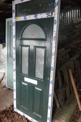 GREEN COMPOSITE DOOR