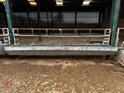 14' 6'' GALVANISED FEED BARRIER & TROUGH