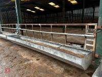 14' 6'' GALVANISED FEED BARRIER & TROUGH - 2