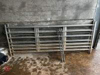 4 X 8' GALVANISED SHEEP HURDLES