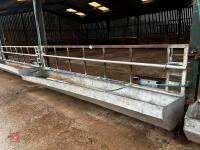 14' 6'' GALVANISED FEED BARRIER & TROUGH - 2