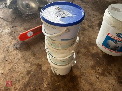 PART TUBS OF GLUCOSE POWDER & COLOSTRUM