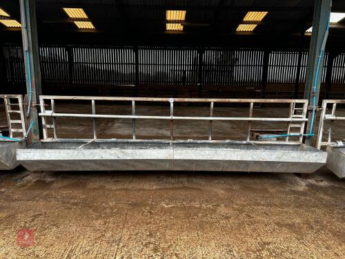 14' 6'' GALVANISED FEED BARRIER & TROUGH