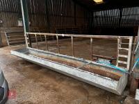 14' 6'' GALVANISED FEED BARRIER & TROUGH