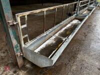 14' 6'' GALVANISED FEED BARRIER & TROUGH - 4