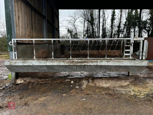 14' 6'' CATTLE FEED BARRIER & TROUGH