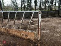 15' CATTLE FEED BARRIER & 4' GATE - 4