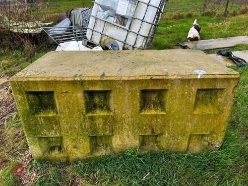 LARGE CONCRETE LOGO BLOCK