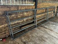 2 X 15' GALVANISED YARD GATES - 3