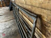 2 X 15' GALVANISED YARD GATES - 6