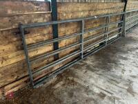 2 X 15' GALVANISED YARD GATES - 2