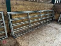 2 X 15' IAE GALVANISED YARD GATES - 2