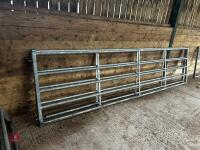 2 X 15' IAE GALVANISED YARD GATES - 2