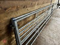 2 X 15' IAE GALVANISED YARD GATES - 6