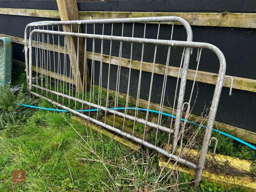 2 GALVANISED CROWD BARRIERS