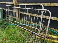 2 GALVANISED CROWD BARRIERS