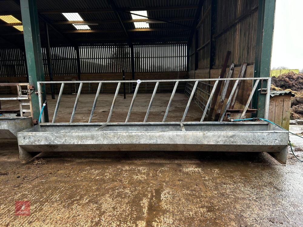 15' GALVANISED FEED BARRIER & TROUGH