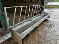 15' GALVANISED FEED BARRIER & TROUGH - 10