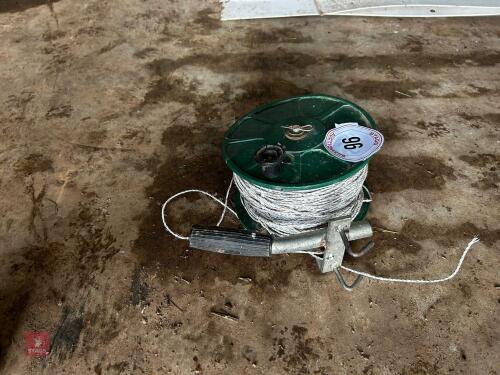 ELECTRIC FENCE REEL OF POLY WIRE