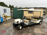 WHITE GOLF BUGGY