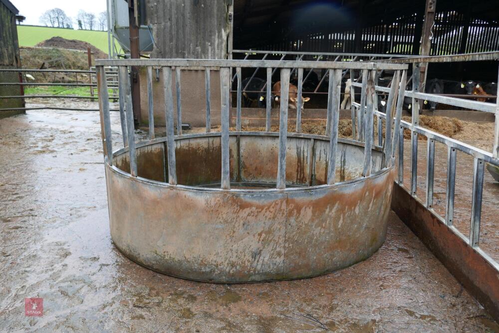 GALVANISED CATTLE ROUND FEEDER