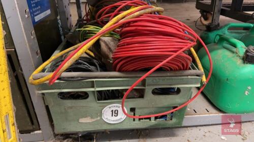 BOX OF ASSORTED CABLE