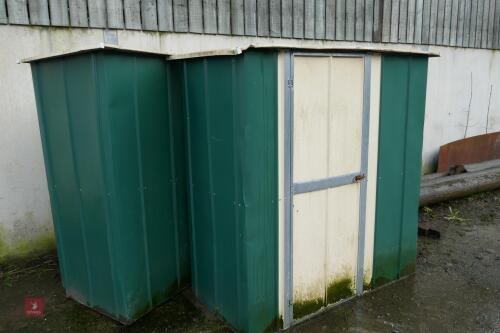 2 METAL SHEDS