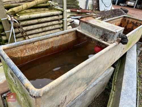 8' GALVANISED WATER TROUGH