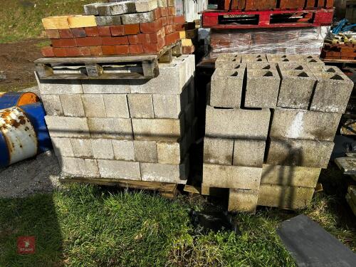 2 PALLETS OF HOLLOW BREEZEBLOCKS