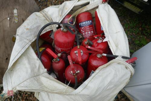 DUMPY BAG OF FIRE EXTINGUISHERS