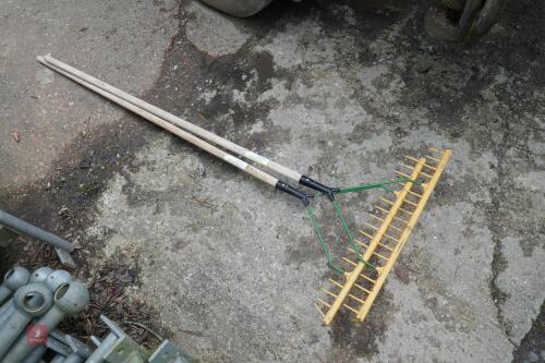 2 X CHELSWOOD PLASTIC RAKES