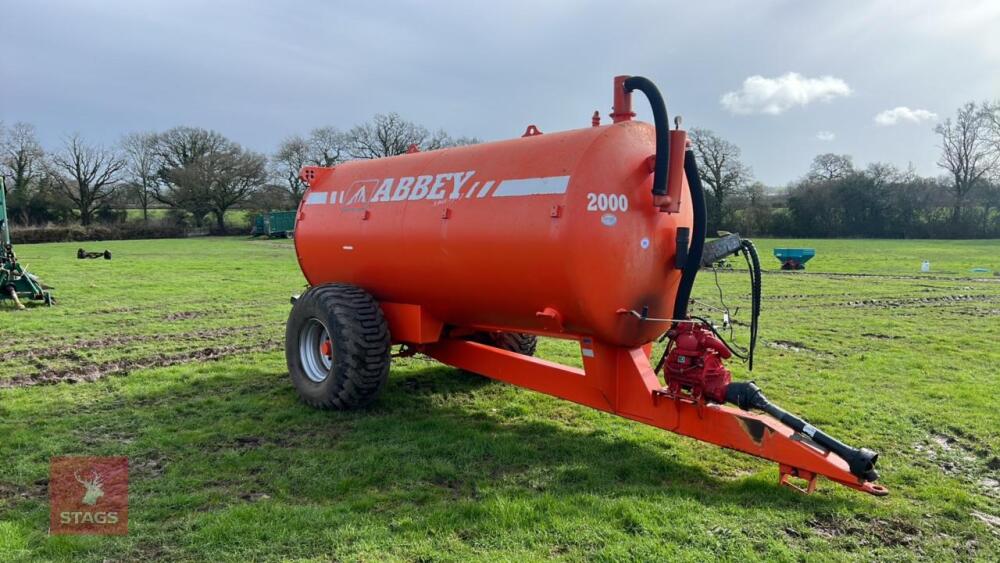 2015 ABBEY 2000G SLURRY TANKER