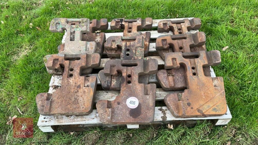 9 x JD FRONT WEIGHTS