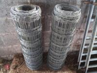 2 X 25M ROLLS OF PIG NETTING