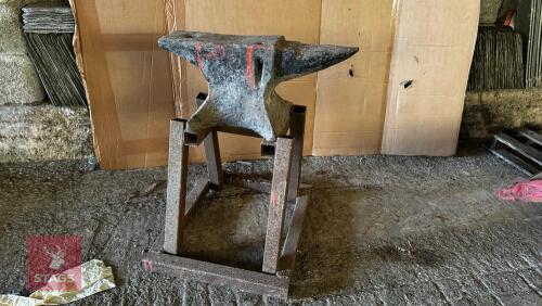 BLACKSMITH ANVIL C/W STAND