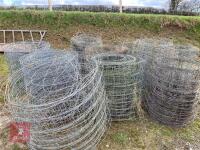 VARIOUS ROLLS OF USED SHEEP NETTING - 2