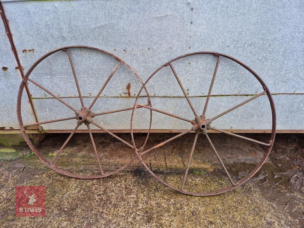 ANTIQUE STEEL IMPLEMENT WHEELS