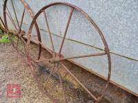 ANTIQUE STEEL IMPLEMENT WHEELS - 3