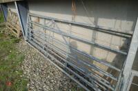 2 X 12' GALVANISED FIELD GATES - 7