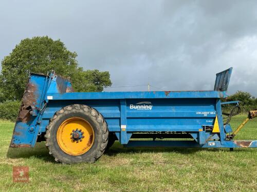 2012 BUNNING 11T REAR DISCHARGE SPREADER