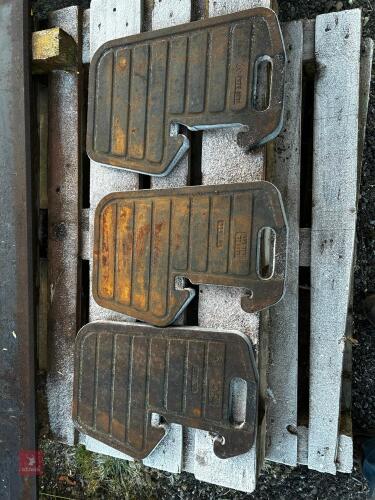 3 LEYLAND/ MARSHALL FRONT WEIGHTS