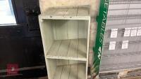 WOODEN DISPLAY SHELVING UNIT